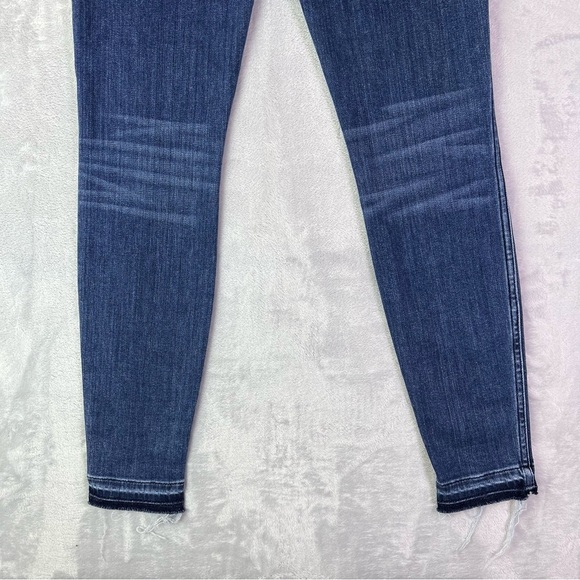 AYR The Riser Jeans 29 Skinny Fit Medium Wash Blue Ankle Fray Denim Casual - Picture 12 of 16